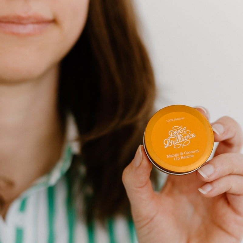 NZ beeswax lip balm mango flavour